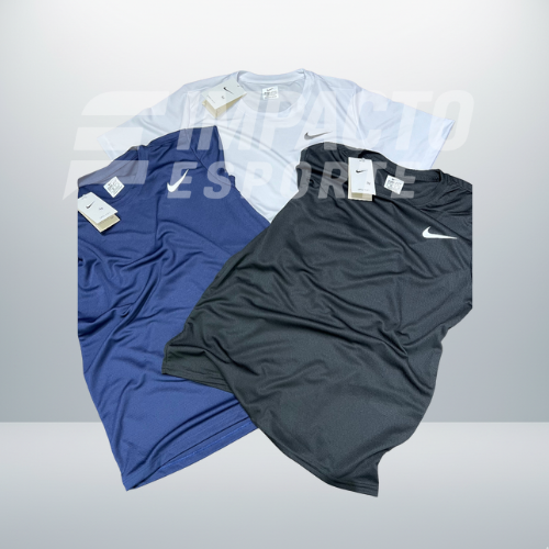 Kit com 3 camisetas Nike dri-fit