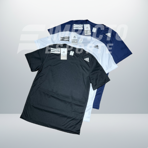 Kit com 3 camisetas dri-fit adidas