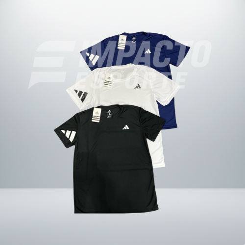 Kit com 3 camisetas dri-fit adidas