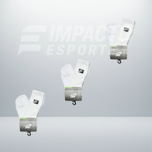 Kit com 3 pares de meias de alta qualidade