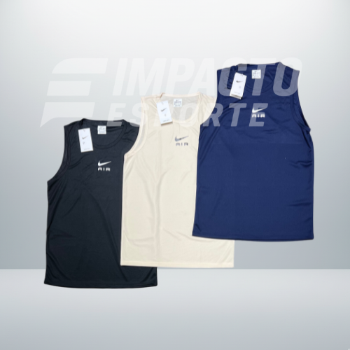 Kit 3 Regatas Masculinas Dry Fit Academia – Nike Performance