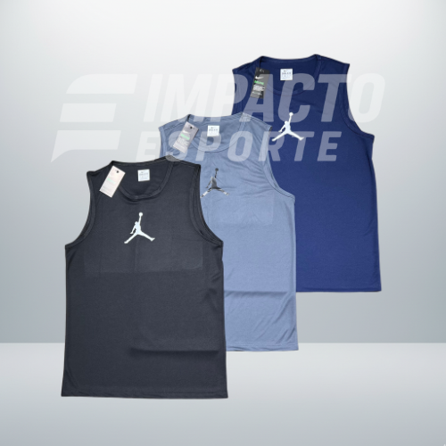 Kit 3 Regatas Masculinas Dry Fit Jordan – Linha Nike Treino Academia