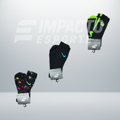 Kit com 3 pares de meias de alta qualidade