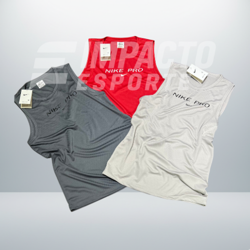 Kit 3 Regatas Masculinas Dry Fit Academia – Nike Performance
