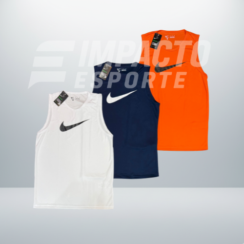 Kit 3 Regatas Masculinas Dry Fit Academia – Nike Performance