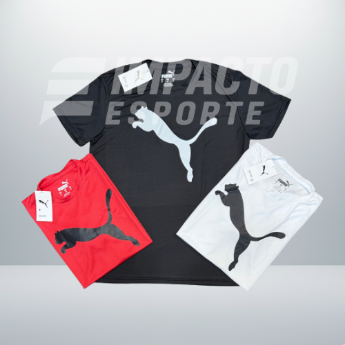 Kit com 3 camisetas puma dri-fit