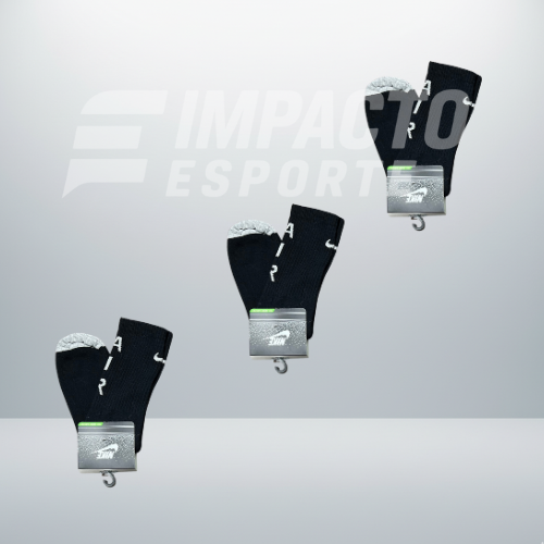 Kit com 3 pares de meias de alta qualidade