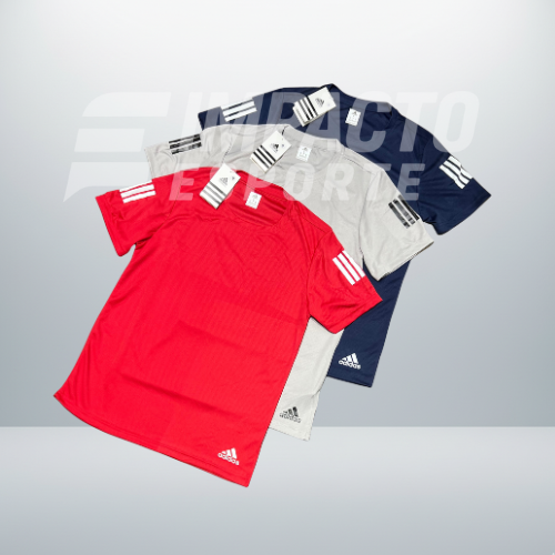 Kit com 3 camisetas dri-fit adidas