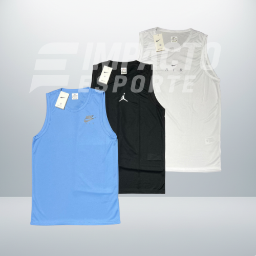 Kit 3 Regatas Masculinas Dry Fit Mescla – Academia e Corrida