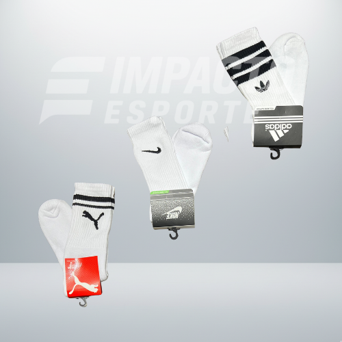 Kit 3 Pares de Meias Masculinas Mescla – Estilo Esportivo e Conforto Dry Fit