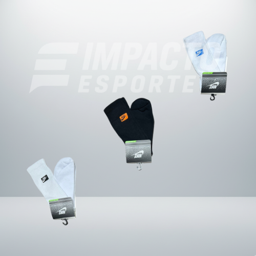 Kit com 3 pares de meias de alta qualidade