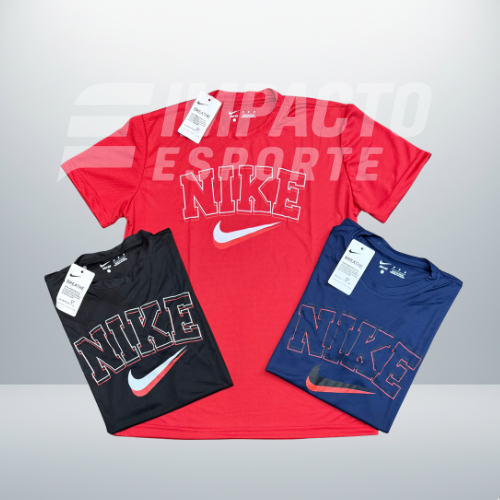 Kit com 3 camisetas dri-fit Nike