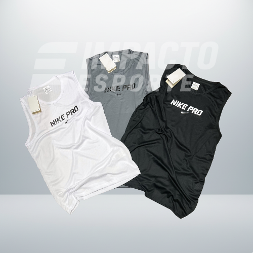Kit 3 Regatas Masculinas Dry Fit Academia – Nike Performance
