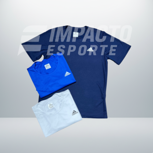 Kit com 3 camisetas adidas dri-fit
