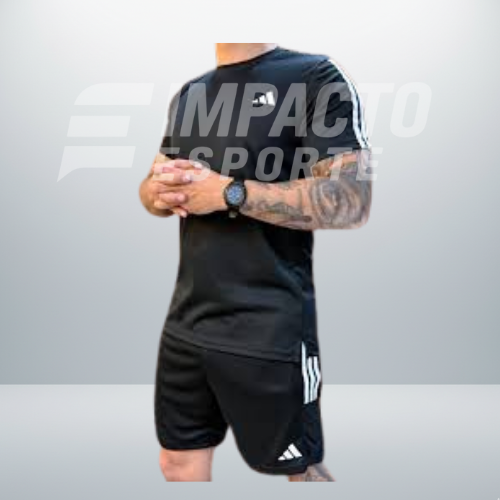 Conjunto adidas camiseta e shorts