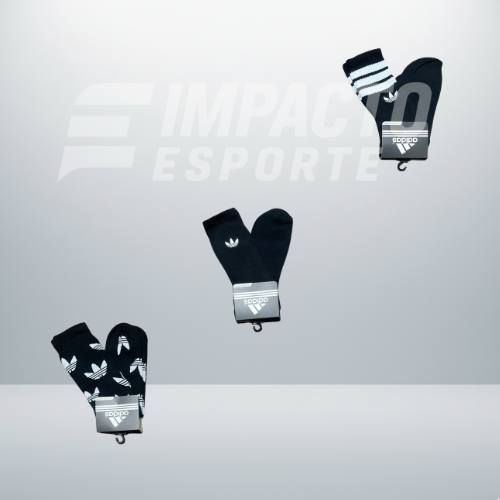 Kit com 3 pares de meias de alta qualidade