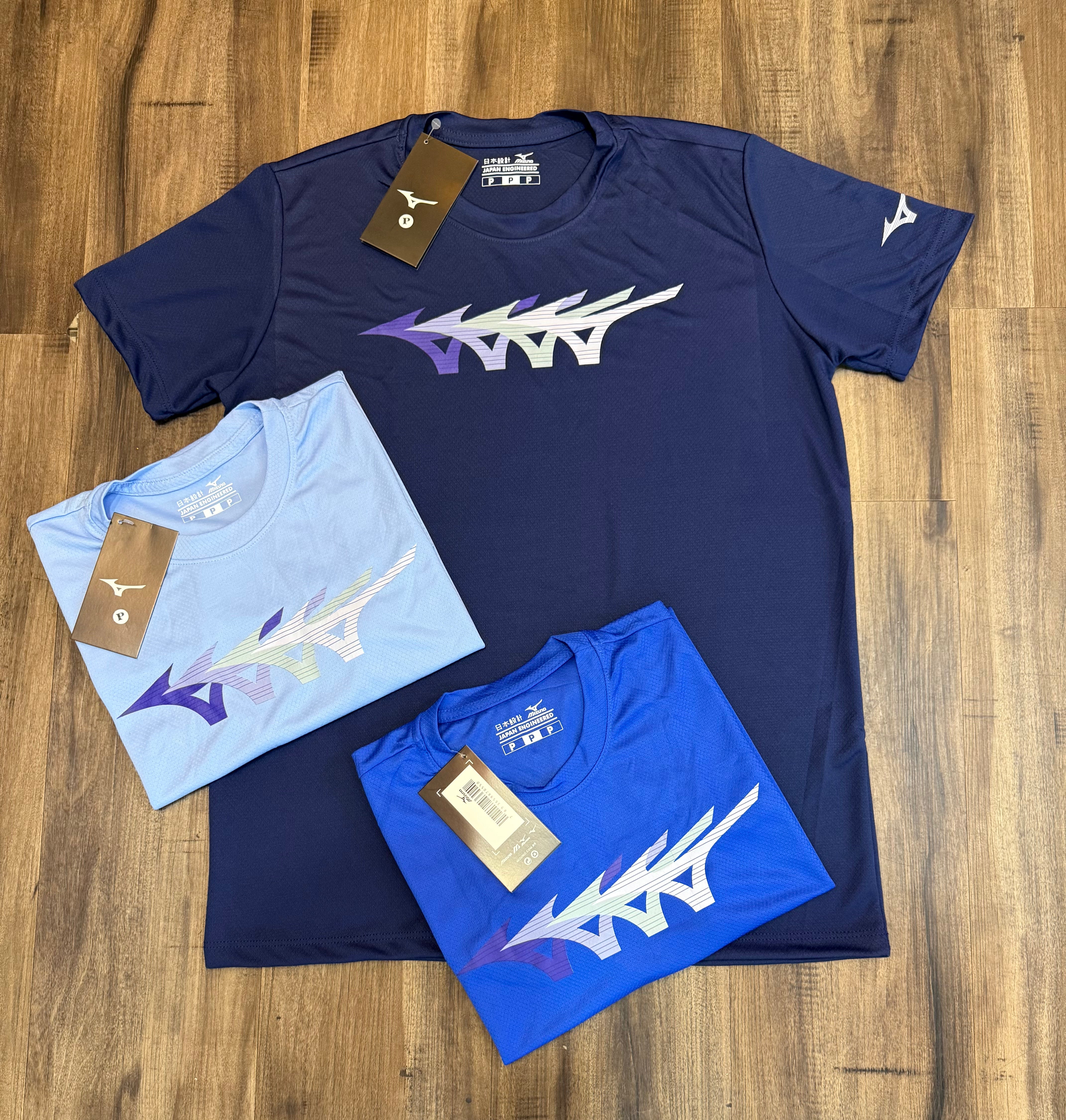 Kit com 3 camisetas dri-fit Mizuno