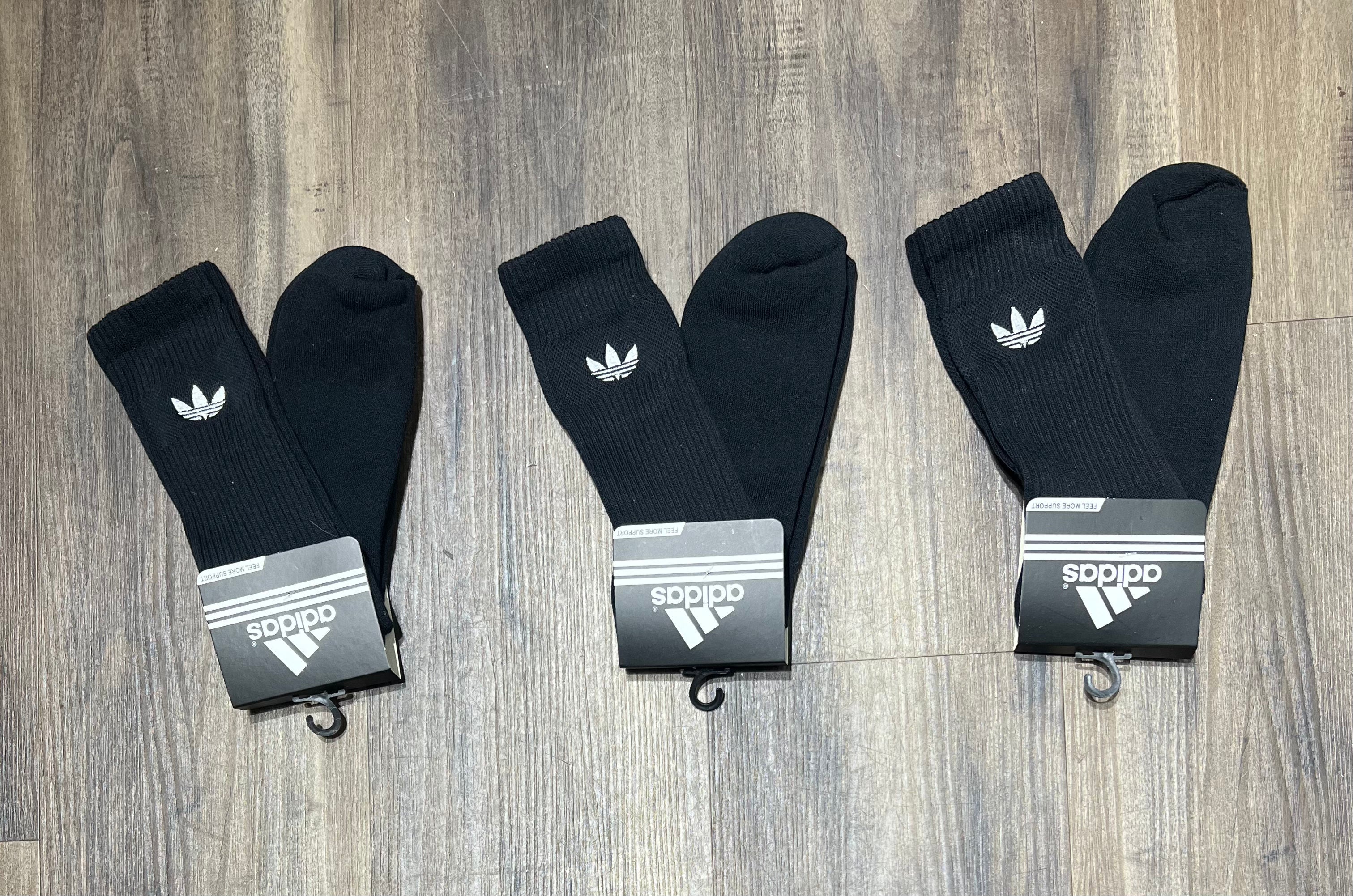 Kit com 3 pares de meias de alta qualidade