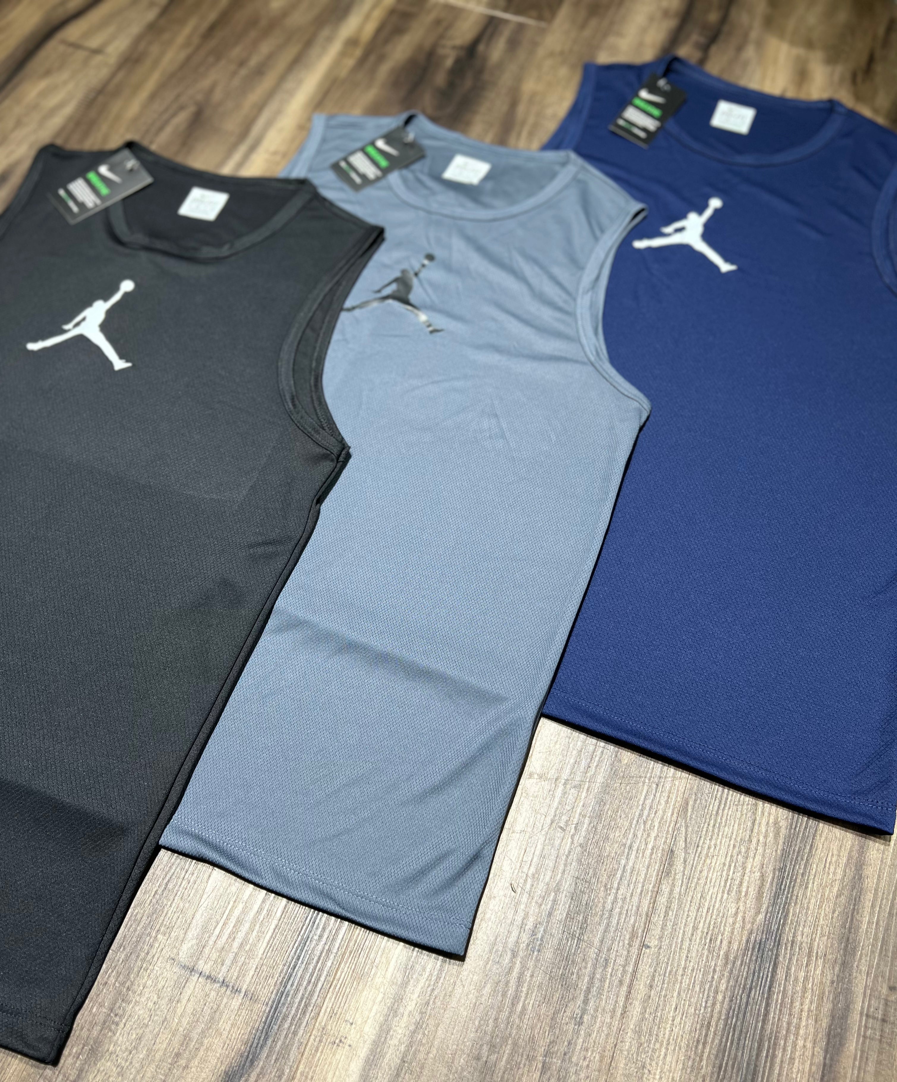 Kit 3 Regatas Masculinas Dry Fit Jordan – Linha Nike Treino Academia