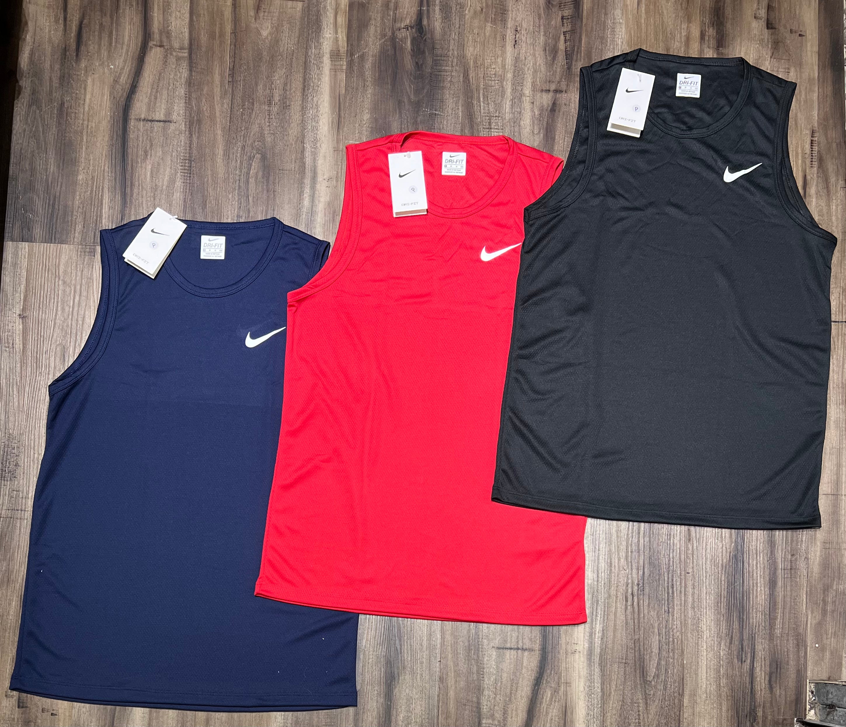 Kit 3 Regatas Masculinas Dry Fit Academia – Nike Performance