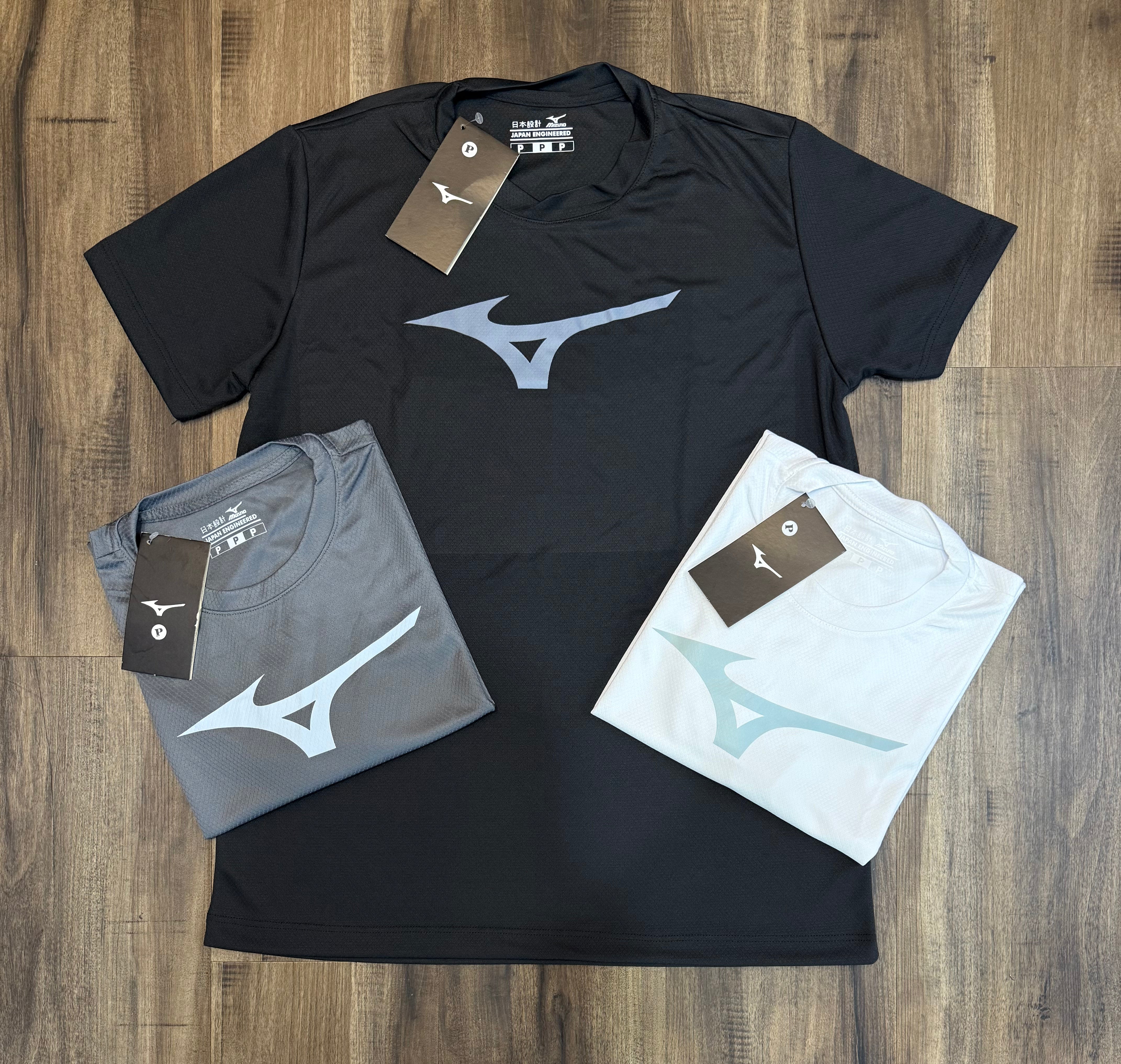 Kit com 3 camisetas dri-fit Mizuno