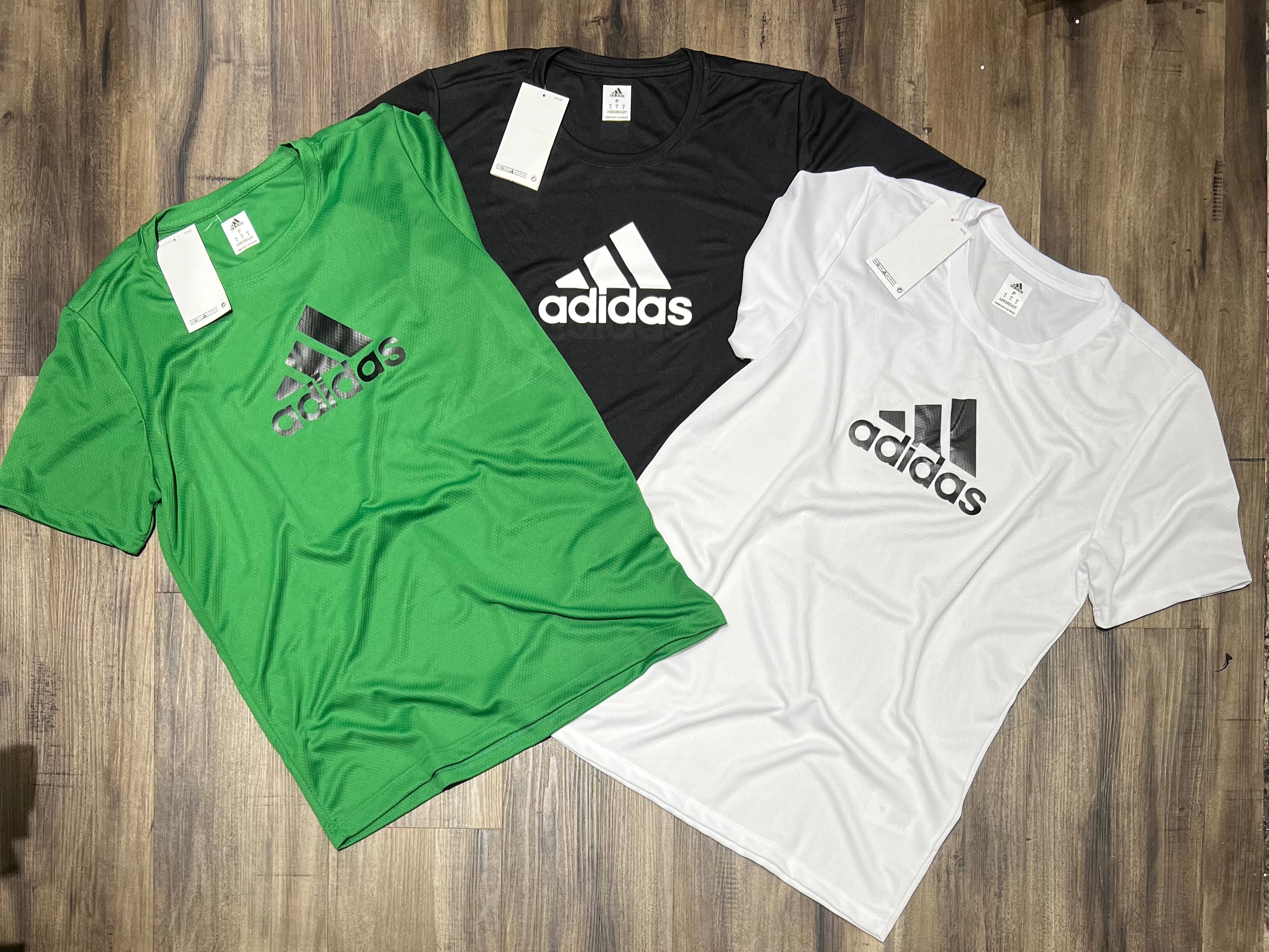Kit com 3 camisetas adidas dri-fit