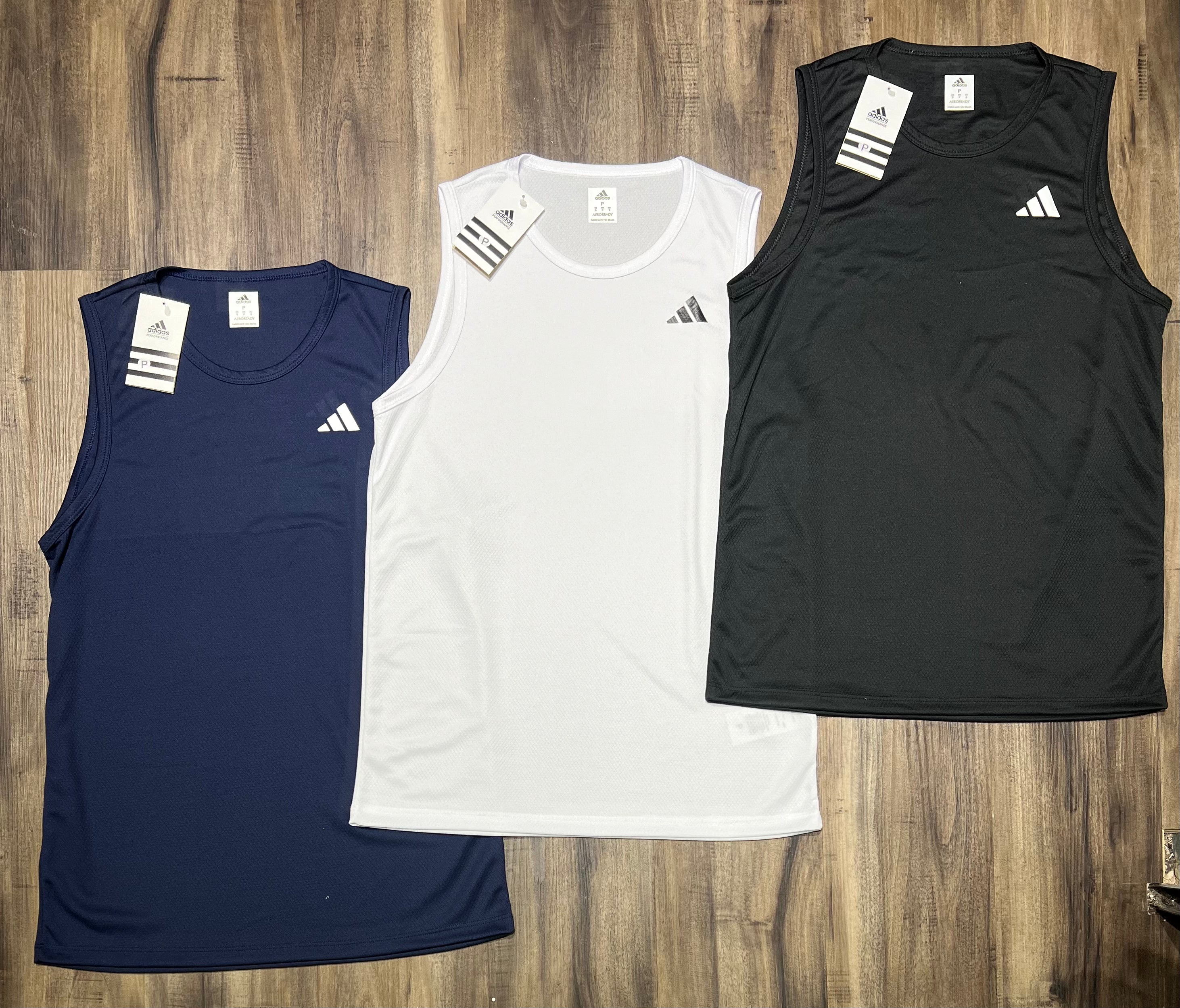 Kit 3 Regatas Masculinas Dry Fit – Adidas Training