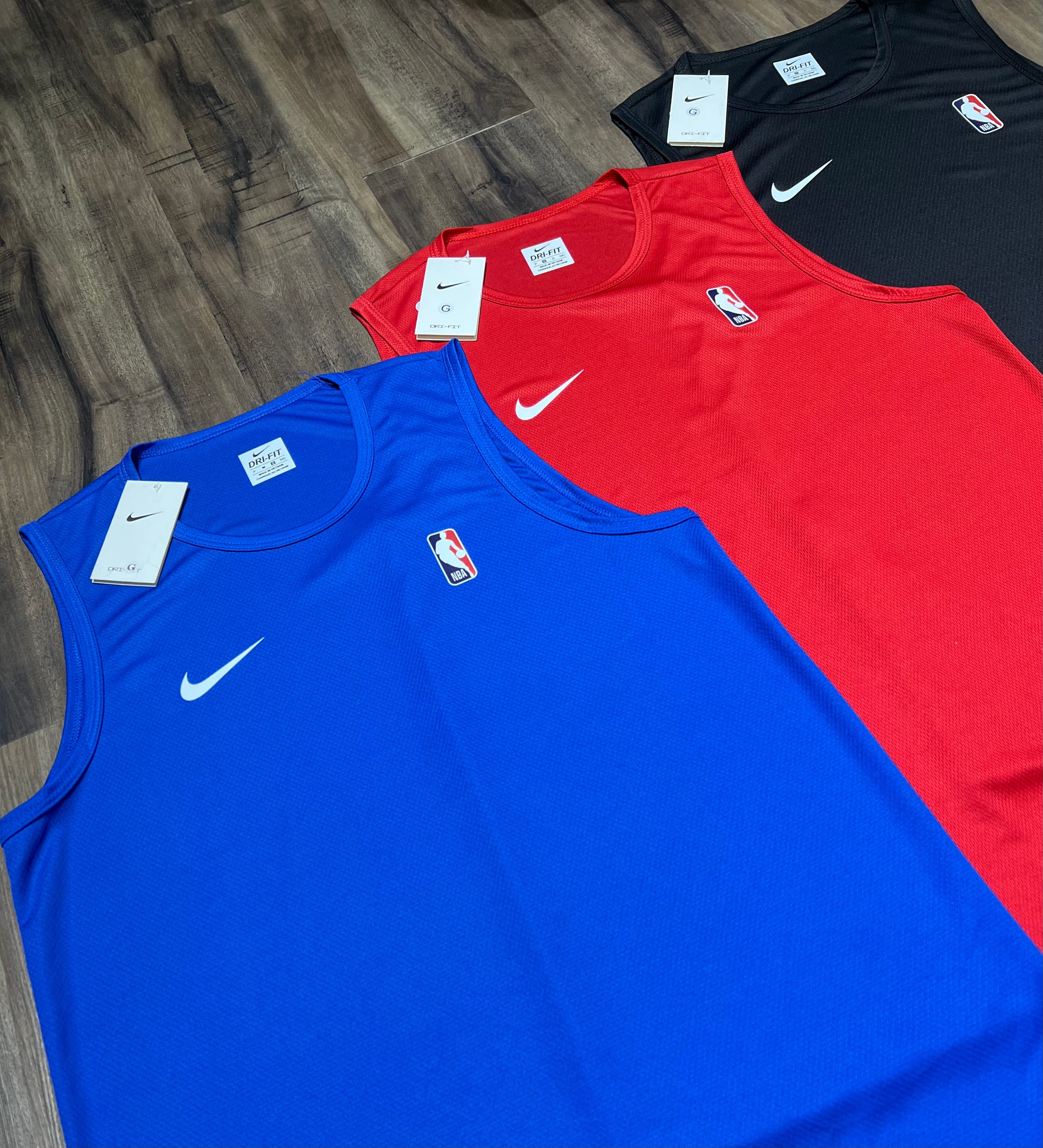 Kit 3 Regatas Masculinas NBA Dry Fit – Estilo Esportivo Premium