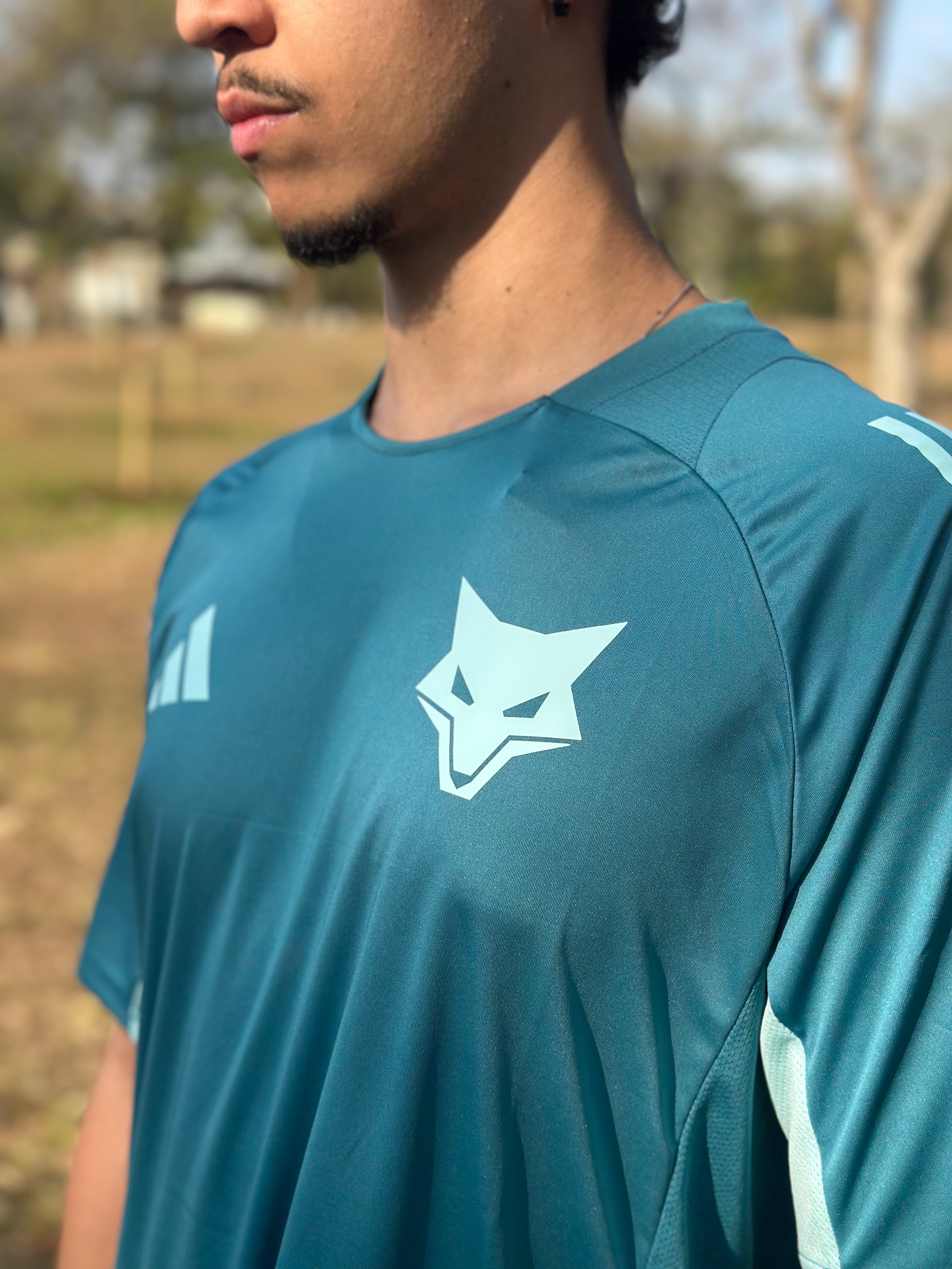 Camisa Cruzeiro 25/26 Treino Adidas Masculina - Azul Turquesa+Branco