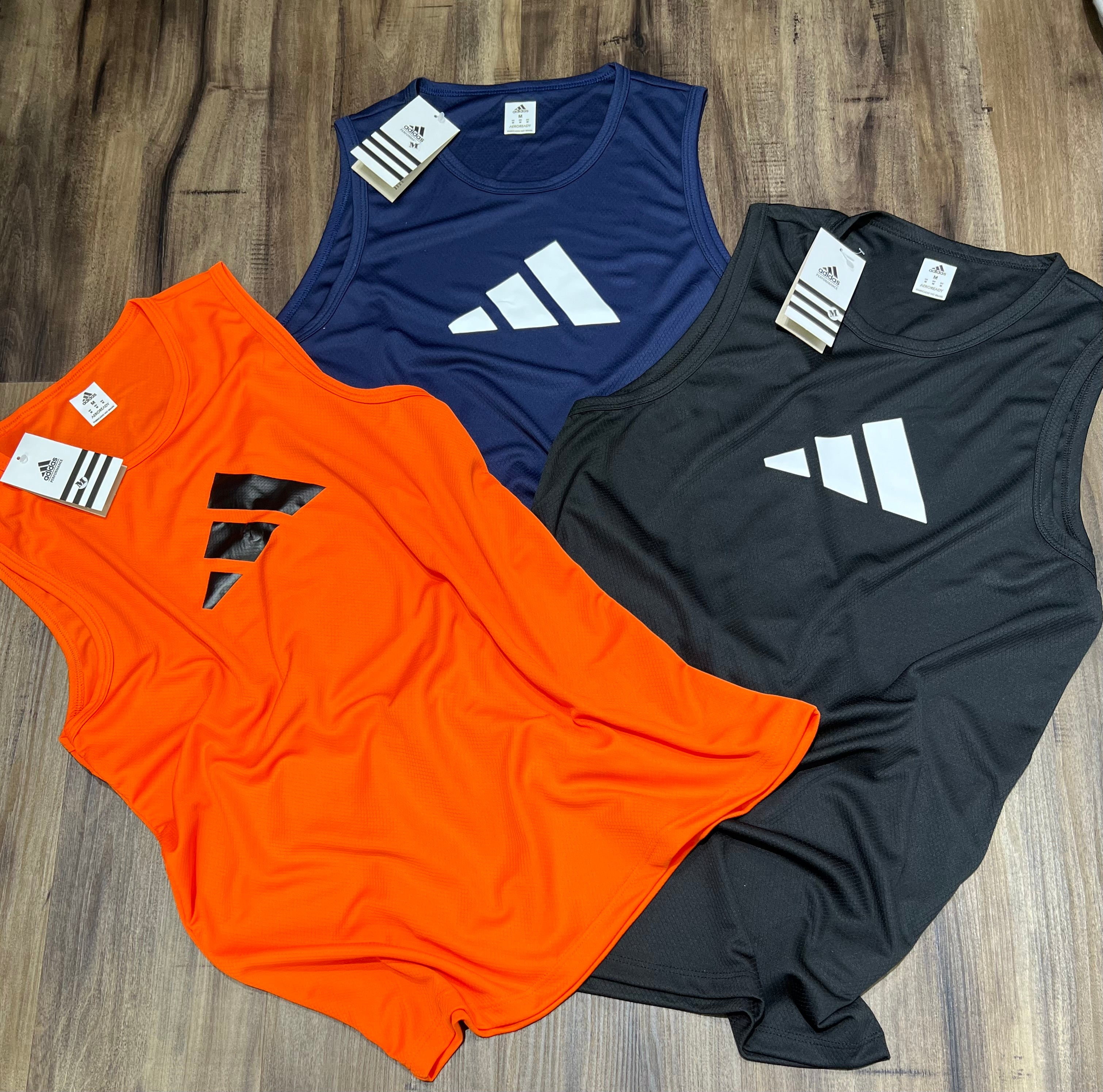 Kit 3 Regatas Masculinas Dry Fit – Adidas Training