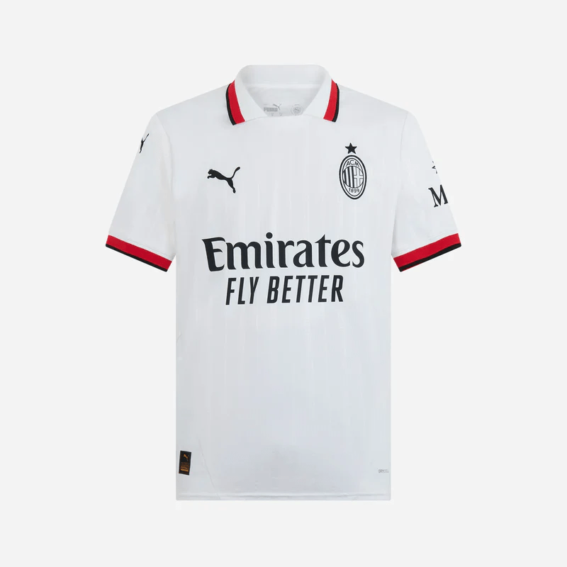 Camisa AC Milan Away 24/25 s/n° Torcedor Masculino - Branco