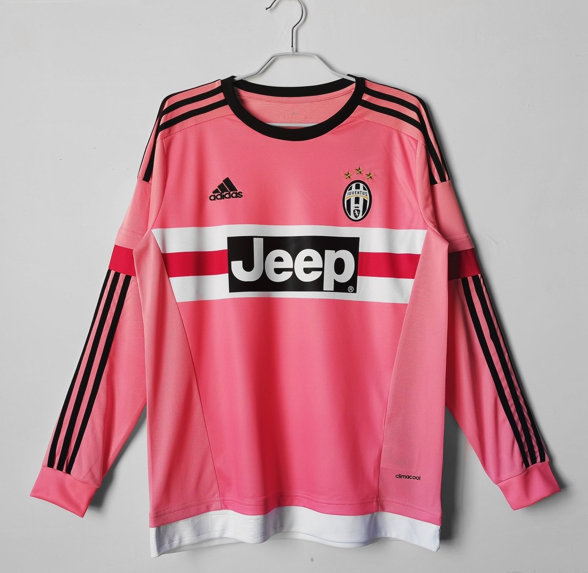 Camisa da Juventus 2015 Retrô Manga longa - Rosa