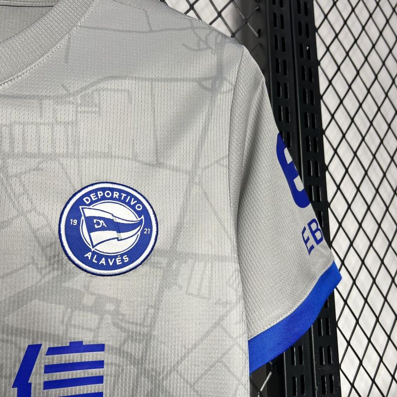 Camisa do Alavés I 24/25 Cinza
