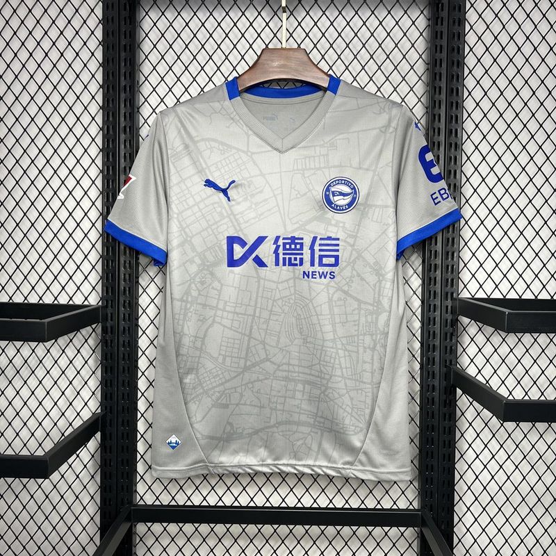 Camisa do Alavés I 24/25 Cinza