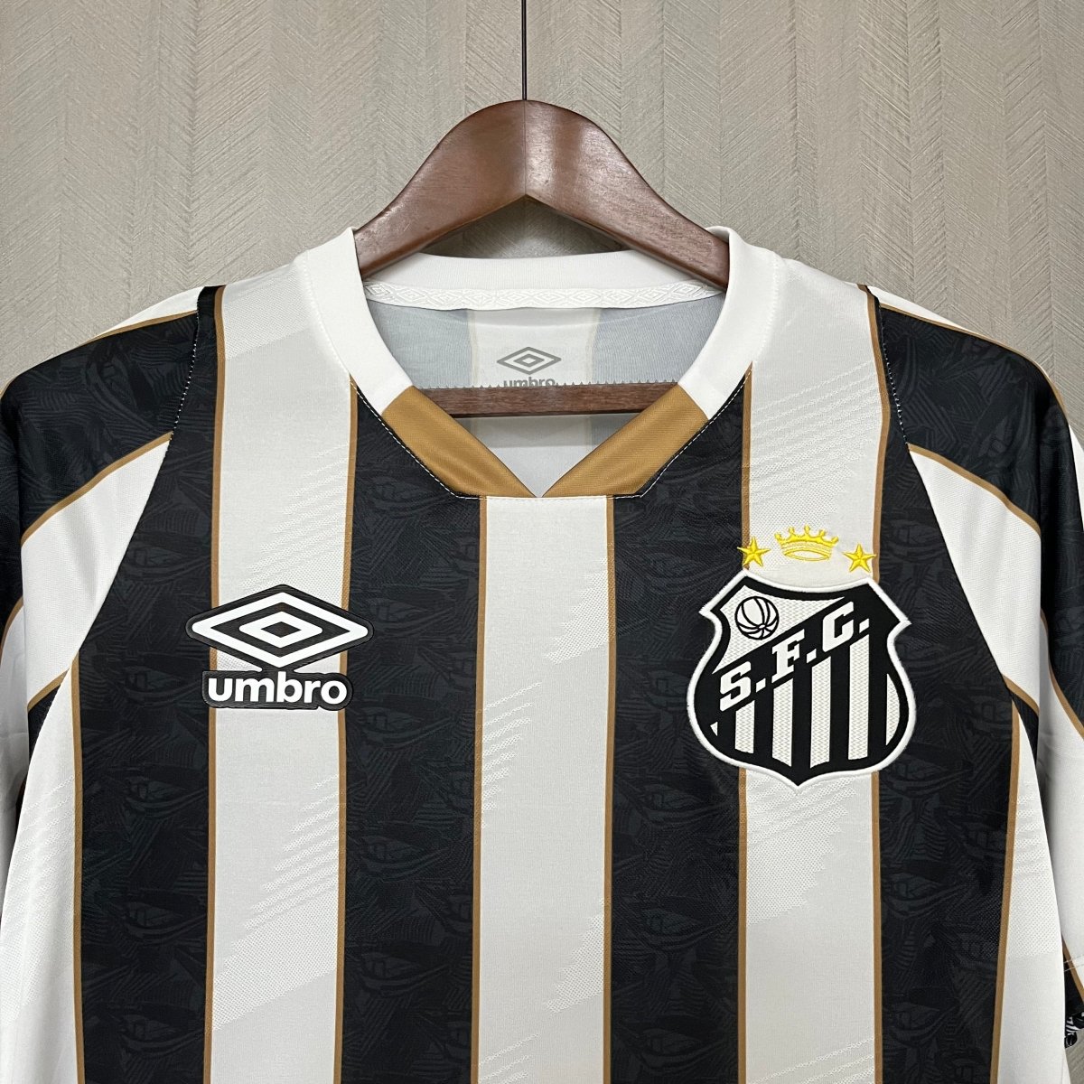 Camisa do Santos 24/25 Preta e Branca (Neymar JR 10 Incluso)