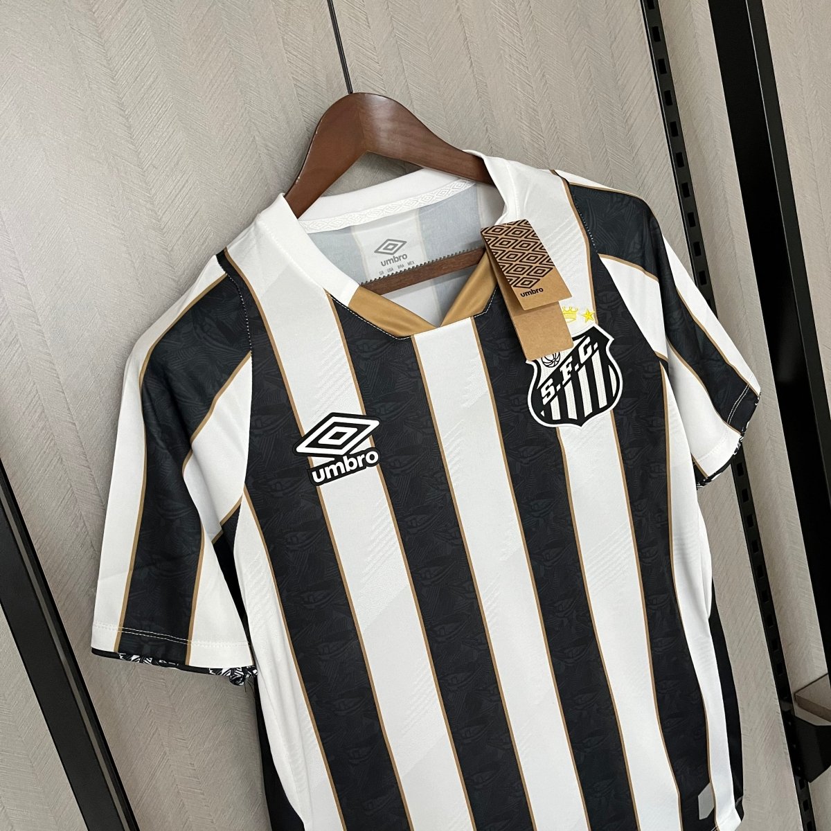 Camisa do Santos 24/25 Preta e Branca (Neymar JR 10 Incluso)