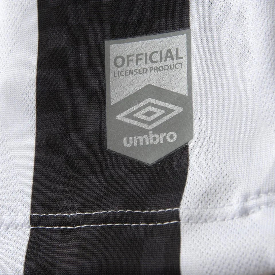Camisa do Santos I 2025 preta e branca