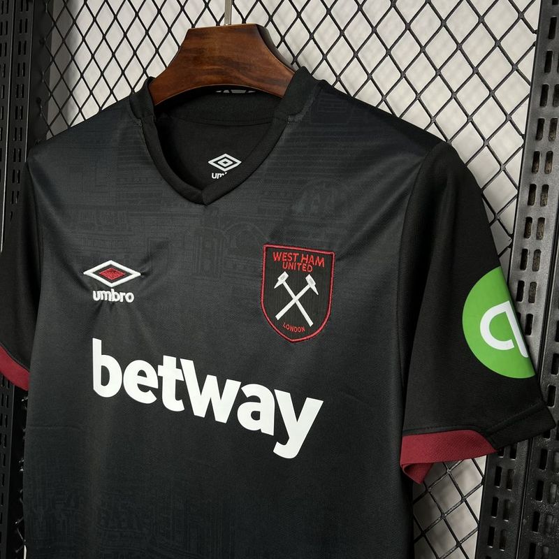 Camisa do West Ham Third 24/25 - Preta