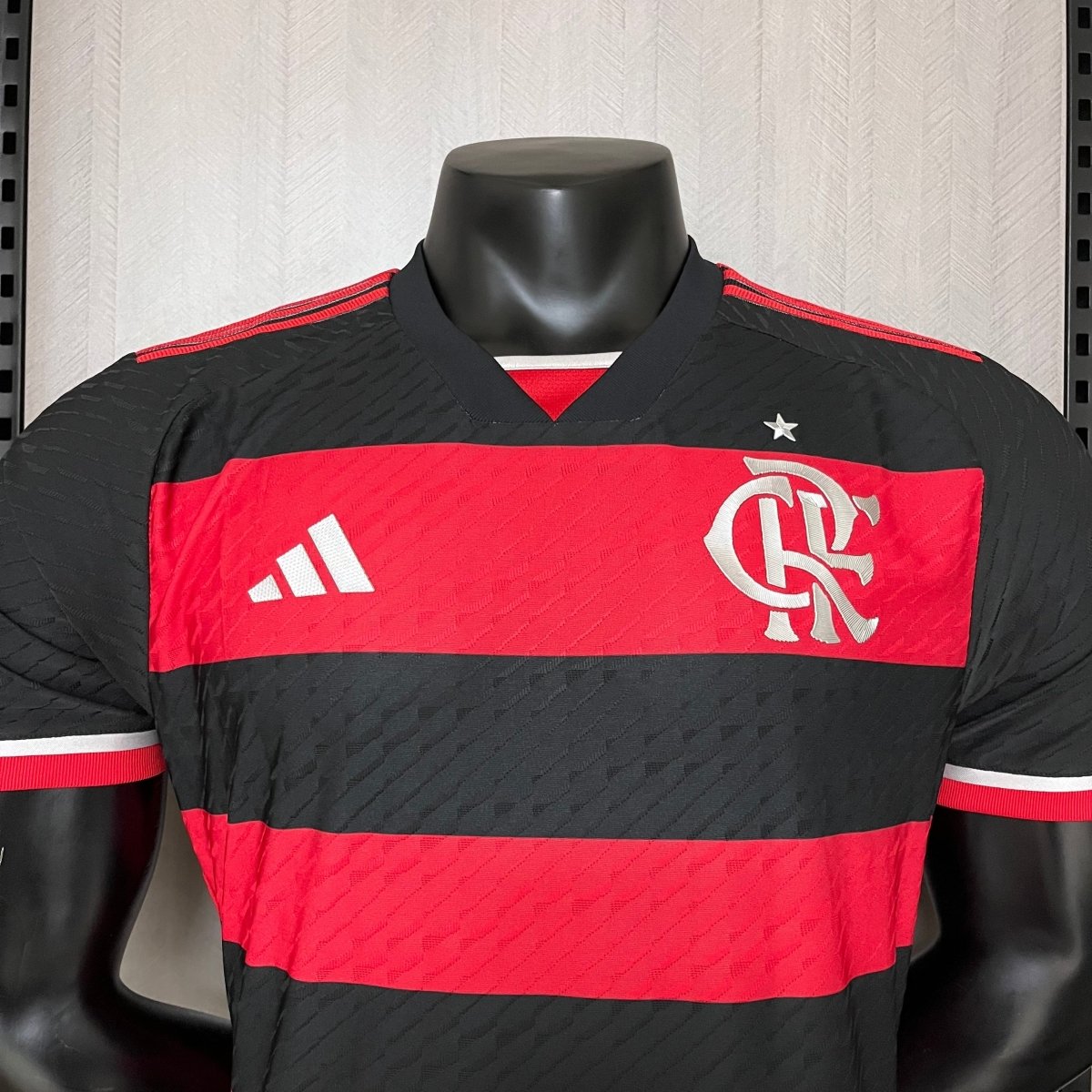 Camisa Flamengo I 24/25 s/n° Jogador Adidas Masculina - Vermelho+Preto