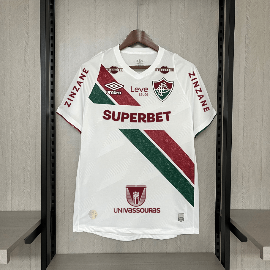 Camisa Fluminense 24/25 II Branco Umbro (Com todos patrocinadores)