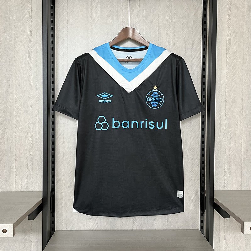 Camisa Grêmio III 24/25 Torcedor Umbro Masculina - Preto+Branco