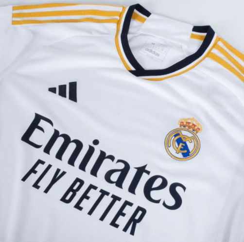 Camisa Real Madrid I 23/24 Branca com personalização incluida "MBAPPÉ 9"