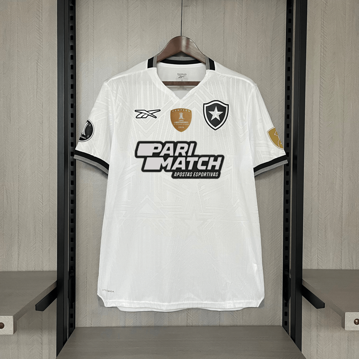 Camisa Reebok Botafogo 24/25 Casa - Branca (Com todos patrocinadores)