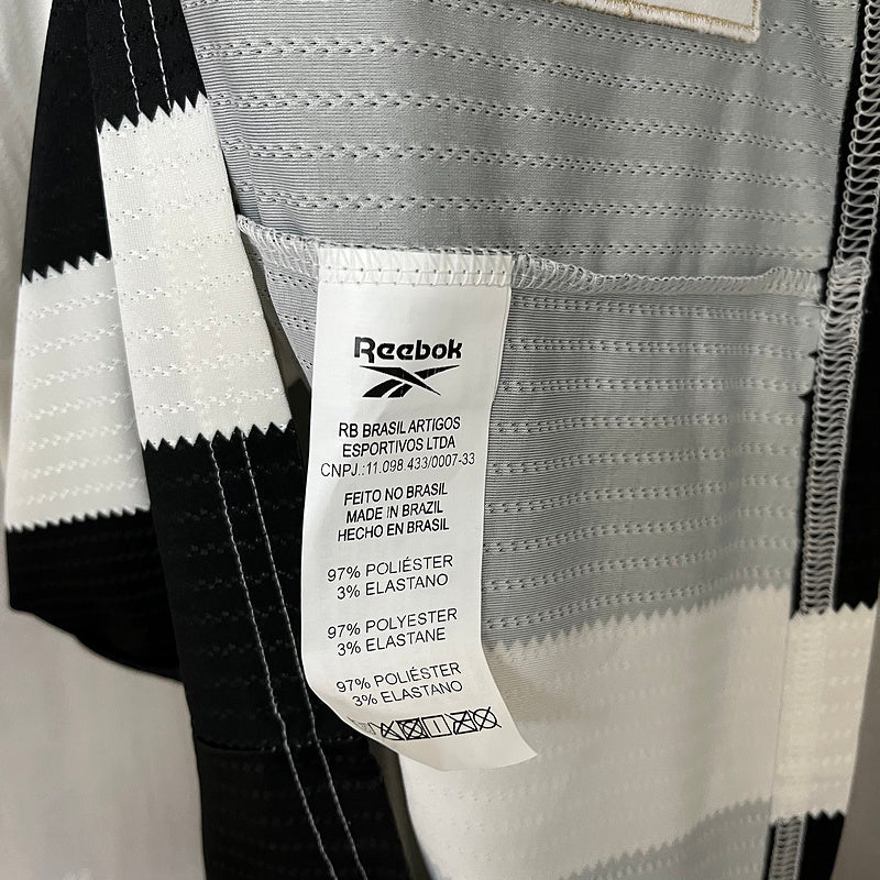 Camisa Reebok Botafogo 24/25 Casa - Preta e Branca