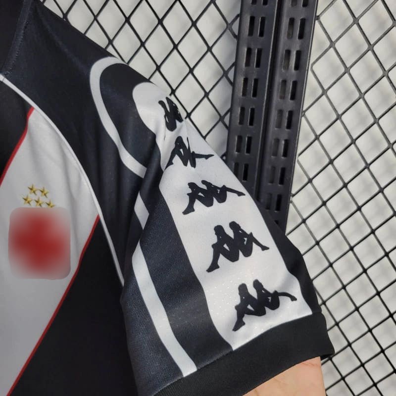 Camisa Vasco Edição Especial 24/25 Kappa Masculina - Preto+Branco