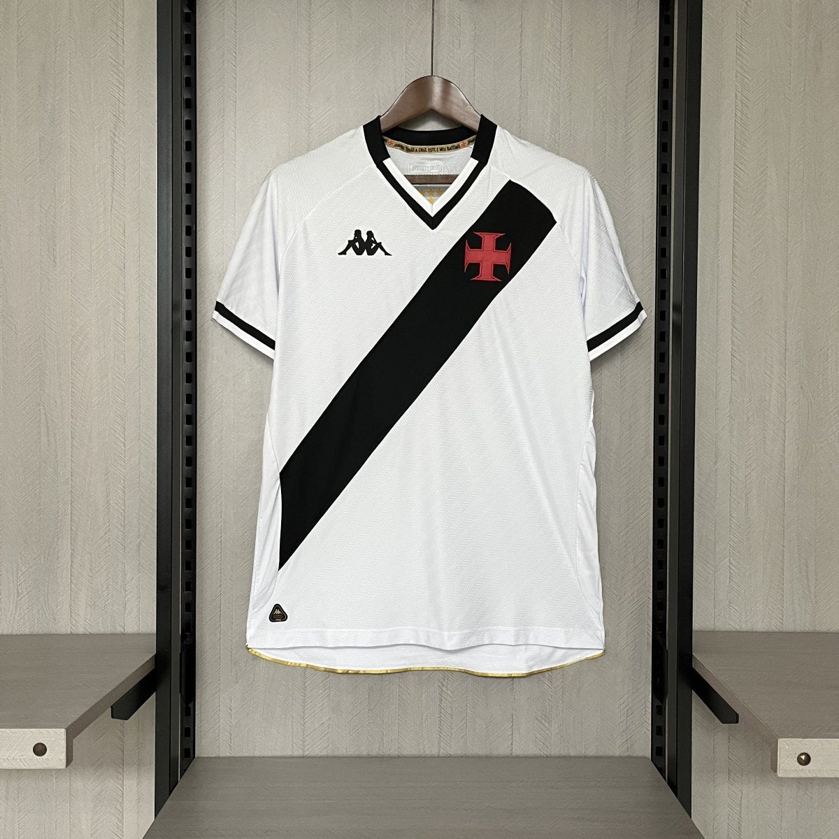 Camisa Vasco I 2025 Kappa Masculina - Branca