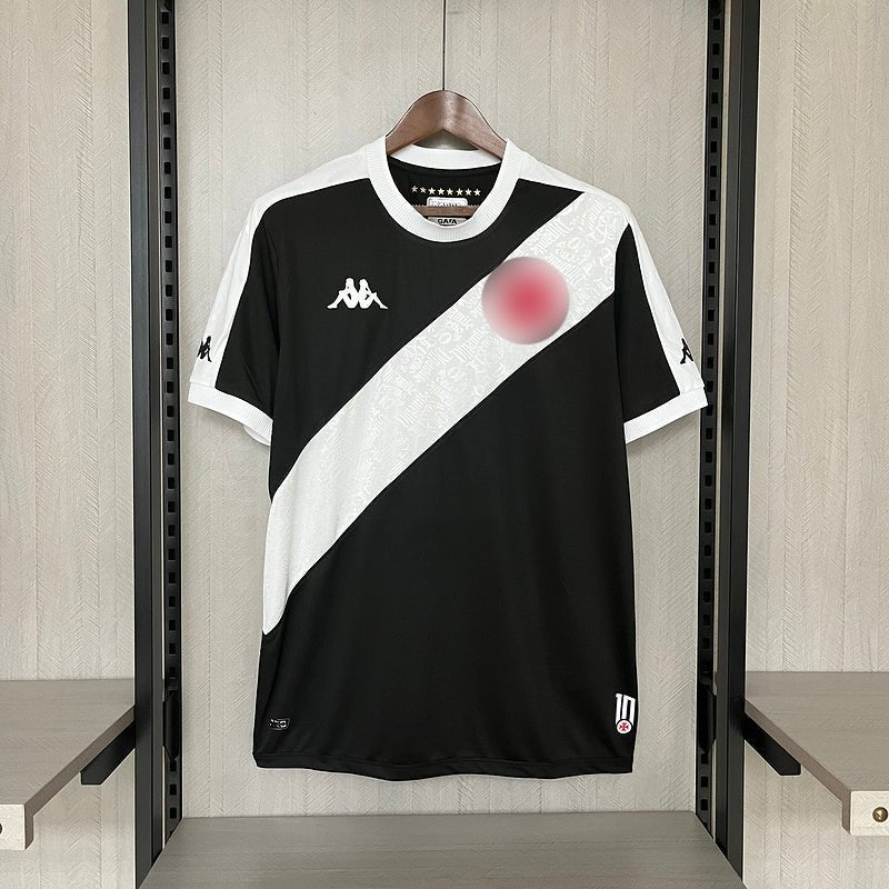 Camisa Vasco I 24/25 Kappa Masculina - Preto+Branco
