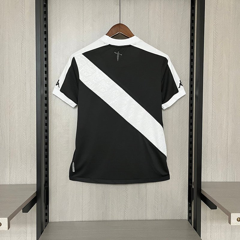 Camisa Vasco I 24/25 Kappa - Preto+Branco - (Feminina)