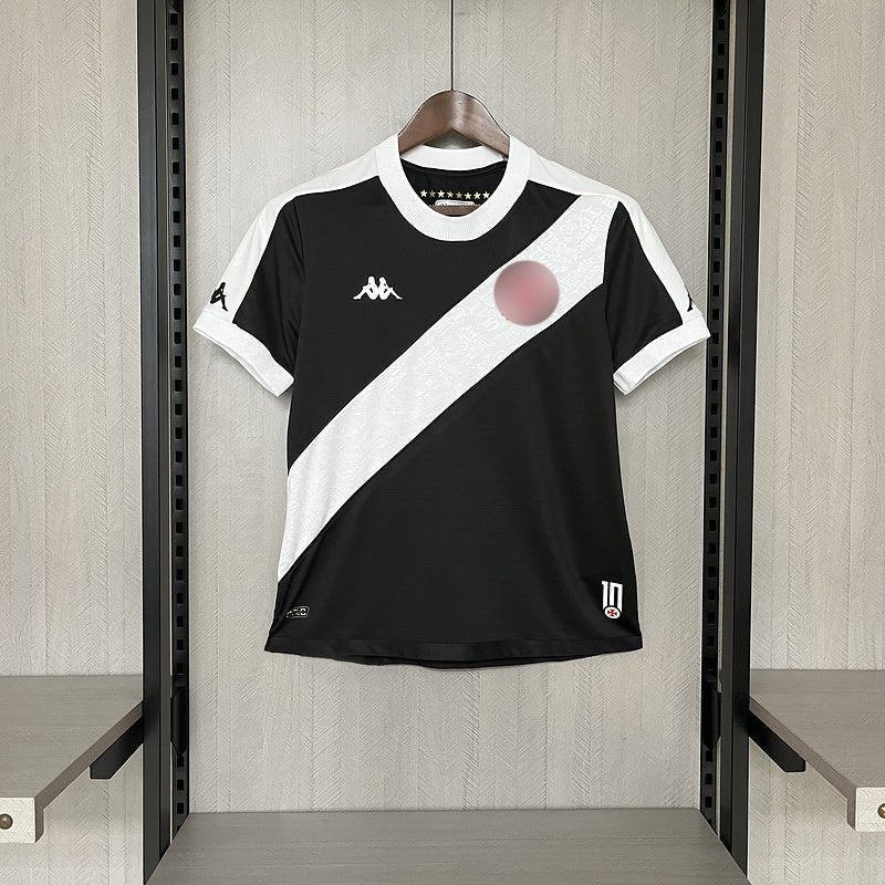 Camisa Vasco I 24/25 Kappa - Preto+Branco - (Feminina)