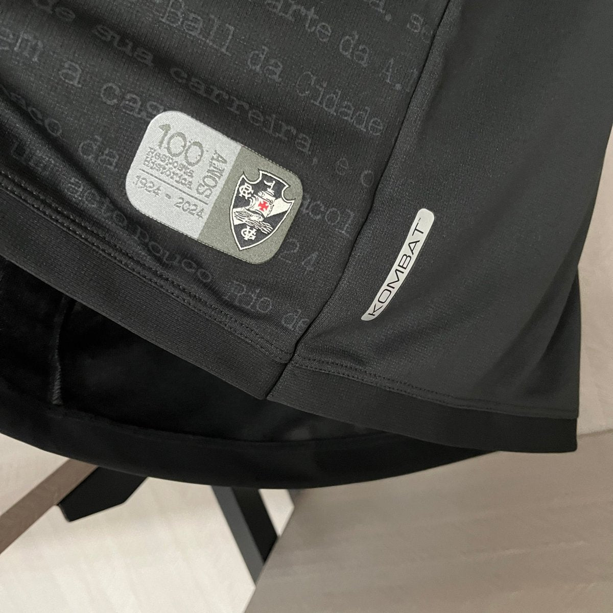 Camisa Vasco III 24/25 s/n° Kombat Kappa Masculina - Preto